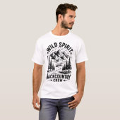T-shirt Conception d'aventure d'esprit sauvage (Devant entier)