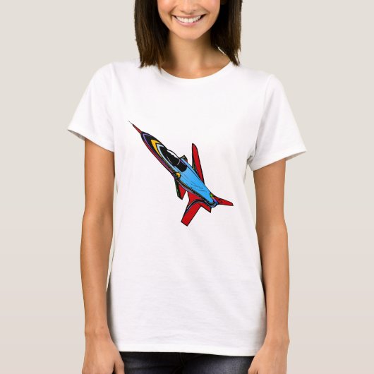 T-shirt Conception d'avion-chasse Supersonic Airforce pour (Devant)
