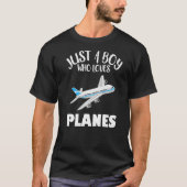 T-shirt Conception D'Avion Pour Garçons Hommes Avion Pilot (Devant)
