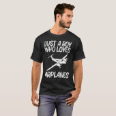 T-shirt Conception D'Avion Pour Garçons Hommes Cool Avion  (Devant entier)