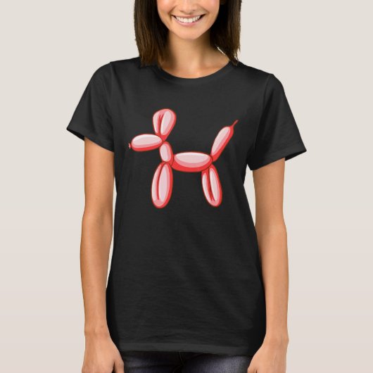 T-shirt Conception de ballon simple chien (Devant)