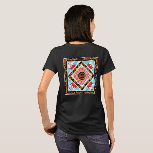 T-shirt Conception de bandana (Dos entier)