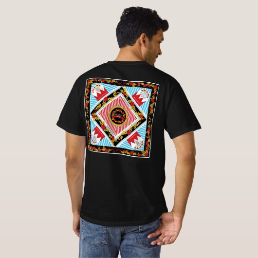 T-shirt Conception de bandana (Dos entier)