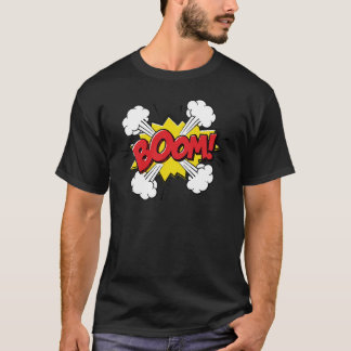 T-shirt Conception de bande dessinée de boom