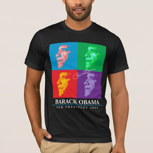 T-shirt Conception de Barack Obama   Andy (Devant)