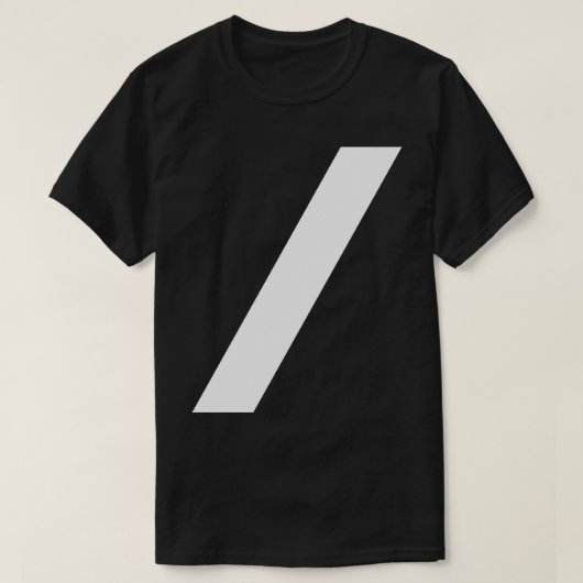 T-shirt conception de barre oblique (Design devant)