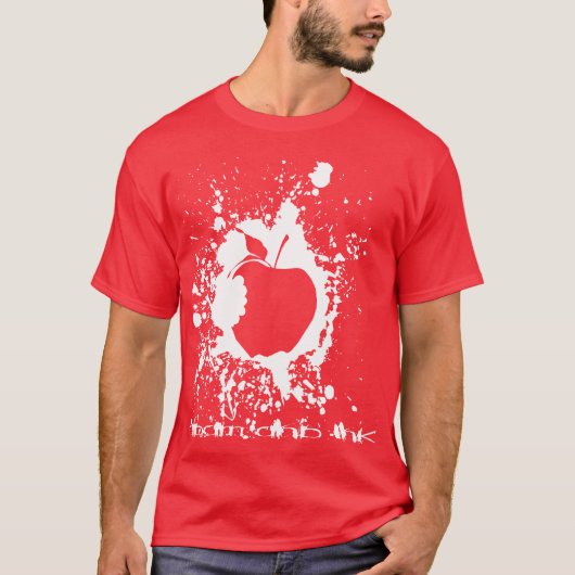 T-shirt Conception de base de pomme d'ADAM et d'ENCRE (Devant)