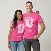 T-shirt Conception de baseball en ruban rose pour cancer d (Unisexe)