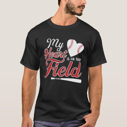 T-shirt Conception de baseball pour garçon lanceur et rece (Devant)