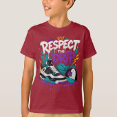 T-shirt Conception de basket-ball Respect The Drip (Devant)