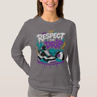 T-shirt Conception de basket-ball Respect The Drip
