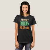 T-shirt Conception de batterie en mode Koweït (Devant entier)