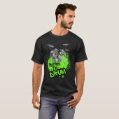 T-shirt Conception de batterie - Né pour battre (Devant entier)