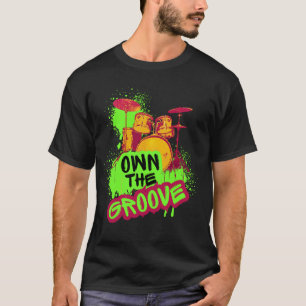 T-shirt Conception de batterie - Possédez le rythme