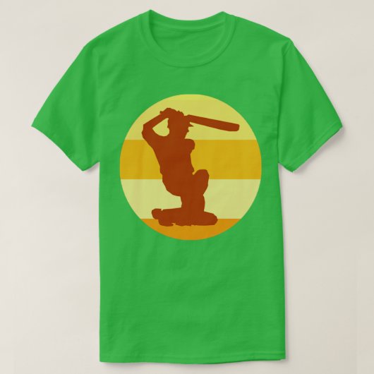 T-shirt Conception de batteurs de cricket pour les batteur (Design devant)
