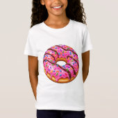 T-Shirt Conception de beignet coloré mignon (Devant)