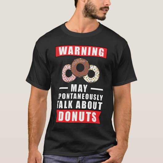 T-shirt Conception de beignet drôle (Devant)