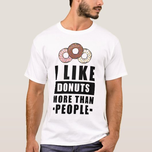 T-shirt Conception de beignet drôle (Devant)