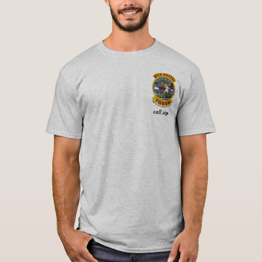 T-shirt Conception de belette de FU (de couleur claire) (Devant)
