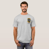 T-shirt Conception de belette de FU (de couleur claire) (Devant entier)