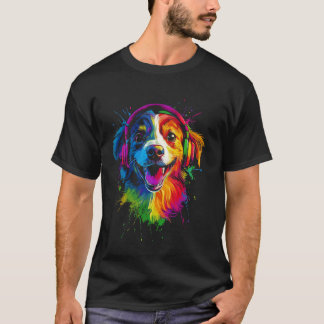 T-shirt Conception de berger australien vintage avec un ch