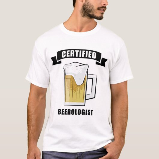 T-shirt Conception de bière drôle (Devant)