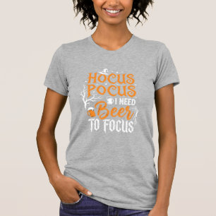 T-shirt Conception de bière Hocus Pocus Halloween_1