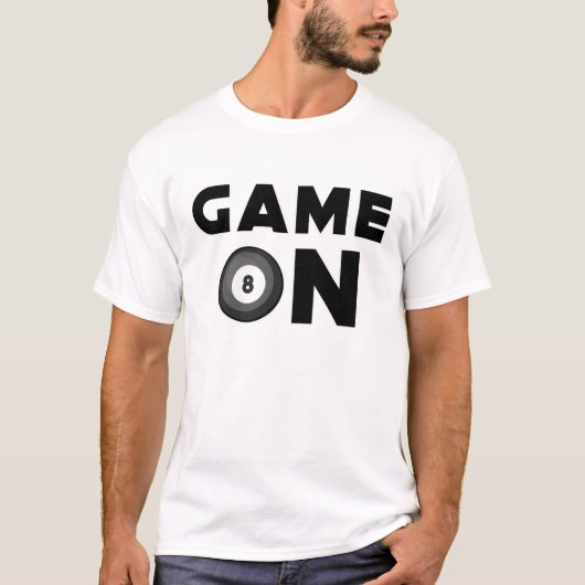 T-shirt Conception de billard drôle (Devant)