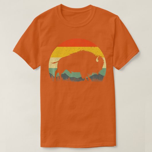 T-shirt Conception De Bison cool Pour Hommes Femmes Bison (Design devant)