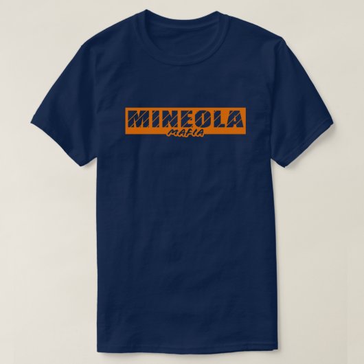 T-shirt Conception de bloc de la mafia Mineola (Design devant)