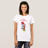 T-shirt Conception de boisson de Noël Cute Koala en Austra (Devant entier)