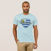 T-shirt Conception de bouclier de l'Uruguay (Devant entier)