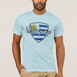 T-shirt Conception de bouclier de l'Uruguay
