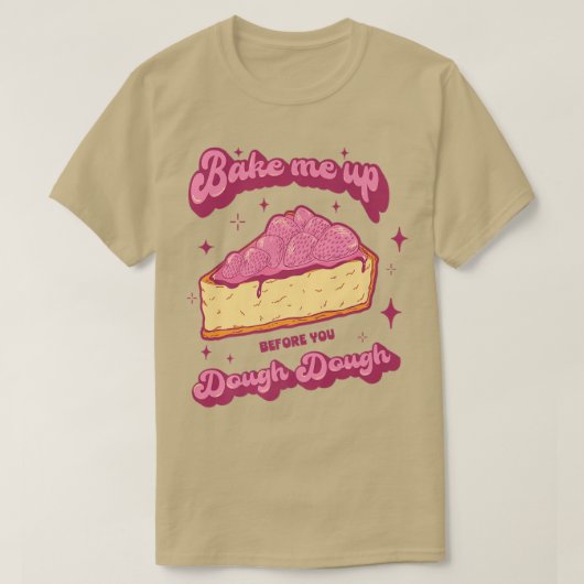 T-shirt Conception de boulanger de cuisson de gâteau pour (Design devant)