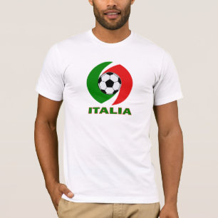 T-shirt Conception de boule de drapeau de l'Italie Italie