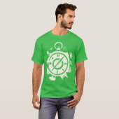 T-shirt Conception de boussole d'aventure (Devant entier)