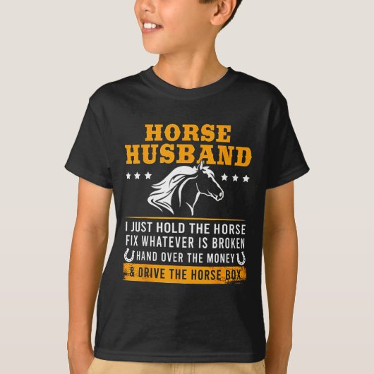 T-shirt Conception de box à chevaux de Husband Drive (Devant)