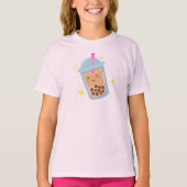 T-shirt Conception de Bubble Tea Mignon et Joyeux (Devant)