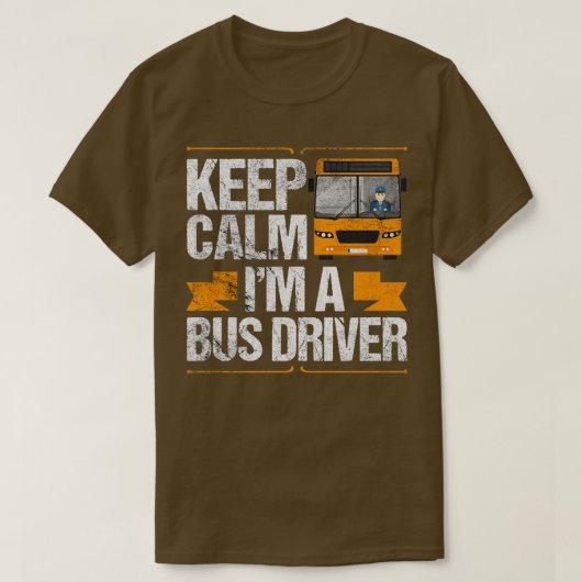 T-shirt Conception De Bus Pour Les Conducteurs D'Autocars (Design devant)