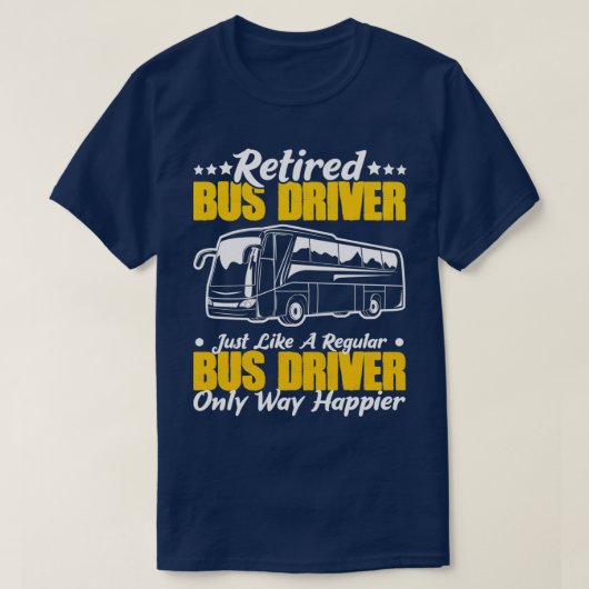 T-shirt Conception De Bus Pour Les Conducteurs D'Autocars  (Design devant)