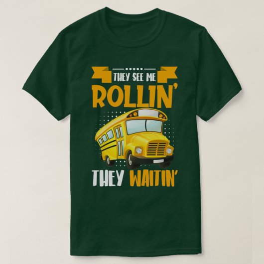 T-shirt Conception De Bus Pour Les Conducteurs D'Autocars (Design devant)
