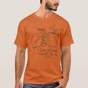 T-shirt Conception de café simple