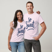 T-shirt Conception de calligraphie si douce Conception p (Unisexe)