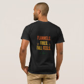 T-shirt Conception de camping d'automne Flannels Fires Fal (Dos entier)