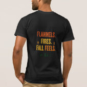 T-shirt Conception de camping d'automne Flannels Fires Fal (Dos)