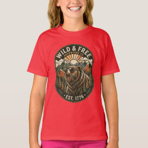 T-shirt Conception de camping rétro pour les amoureux de l