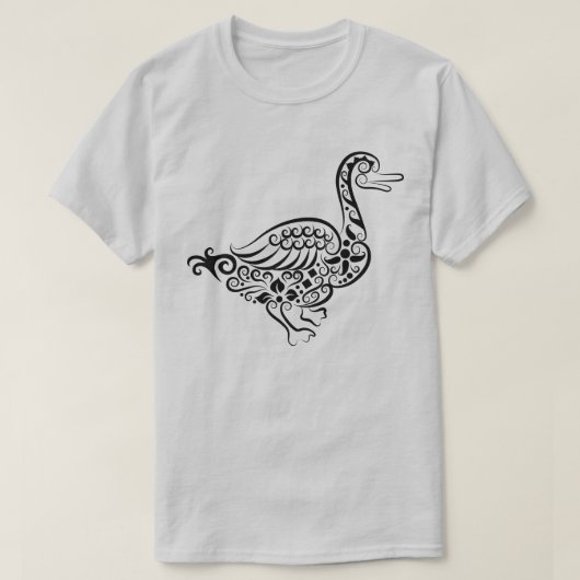T-shirt Conception de canard mandala orné complexe (Design devant)