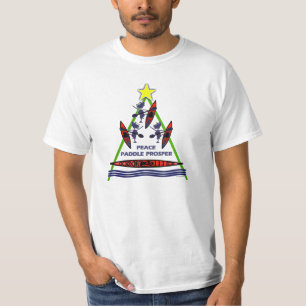 T-shirt Conception de canoë de kayak de palette de