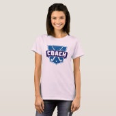 T-shirt Conception de car d'hockey de champ (Devant entier)