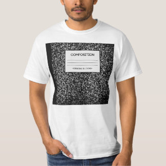 T-shirt Conception de carnet de composition